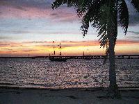 The pirates were sneaking into the Bahia Honda lagoon at dusk!  We'll see you all on Monday, August 9th for our annual week at the park!  Candy Mausser, Venice, FL